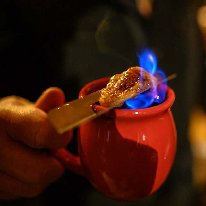 frische Feuerzangenbowle Weihnachtsmarkt Fulda