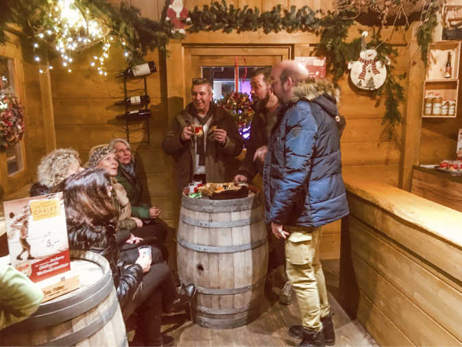 Weihnachtsfeier in Hahners Glühweinchalet Weihnachtsmarkt Fulda