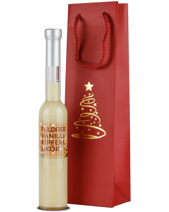 Fuldaer Vanillekipferllikör in Geschenktüte