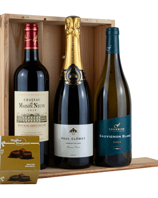 Präsent Avec Plaisir mit französischen Weinen